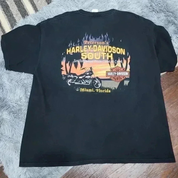 HARLEY Davidson Miami Florida tee. Size 2xl - Picture 4 of 6
